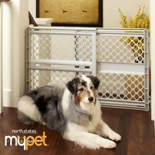 MYPET  Universal Pet Gate: 26” High Up To 42” Wide Dog Gate  new