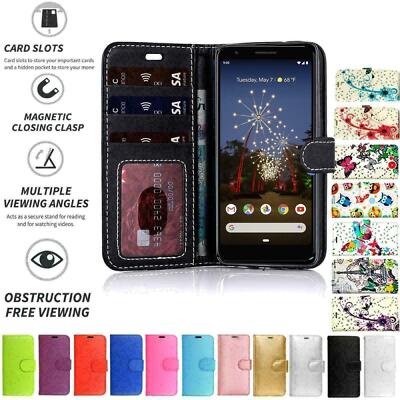 Für Google Pixel 4a 5G Hülle Case Cover Flip Folio Leder Wallet Kreditkartenfach