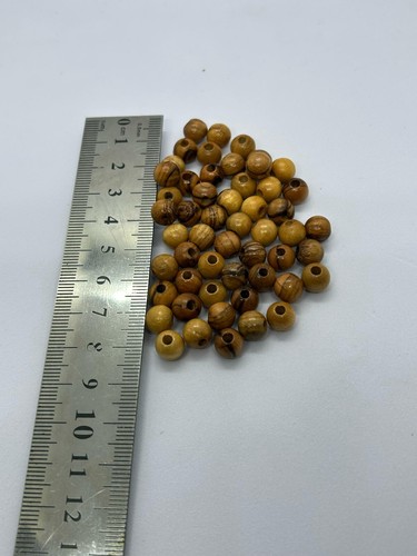 Beads - Olive Wood Holyland Round Beads- Rosaries Bracelets Gift - Various Sizes - Picture 7 of 60