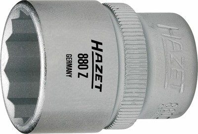 HAZET Socket (12-point) 880AZ-7/8 Square, hollow 10 mm (3/8 inch) Outside 12