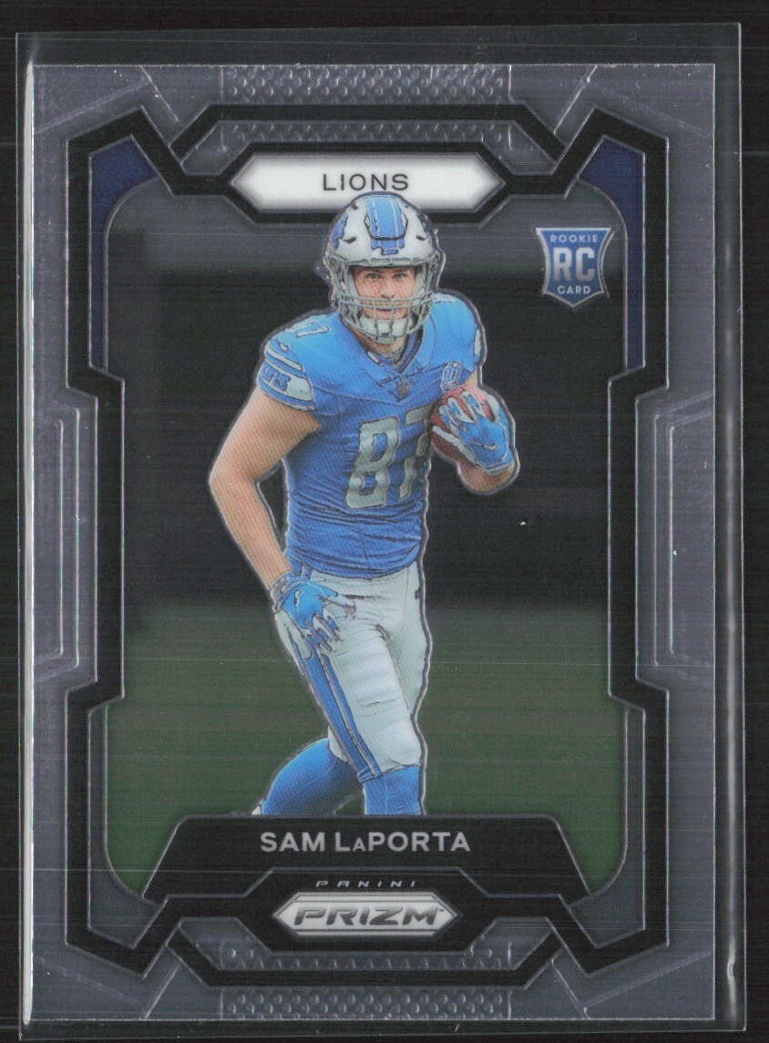 2023 Panini Prizm Sam LaPorta #332 Base Rookie Card RC Detroit Lions