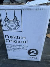 DEKTITE PIPE FLASHING BOOT - Size #2 1 3/4”-3 1/4”