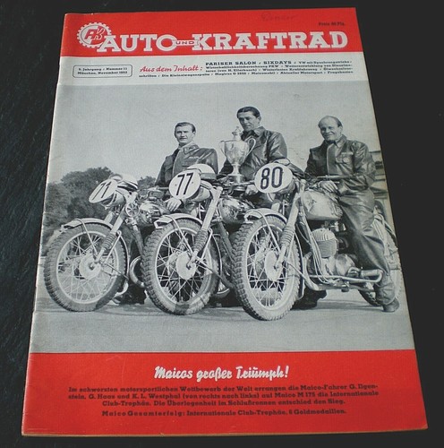 Auto und Kraftrad 11/52 Pariser Salon 1952,VW Brezelkäfer mit Synchron-Getriebe