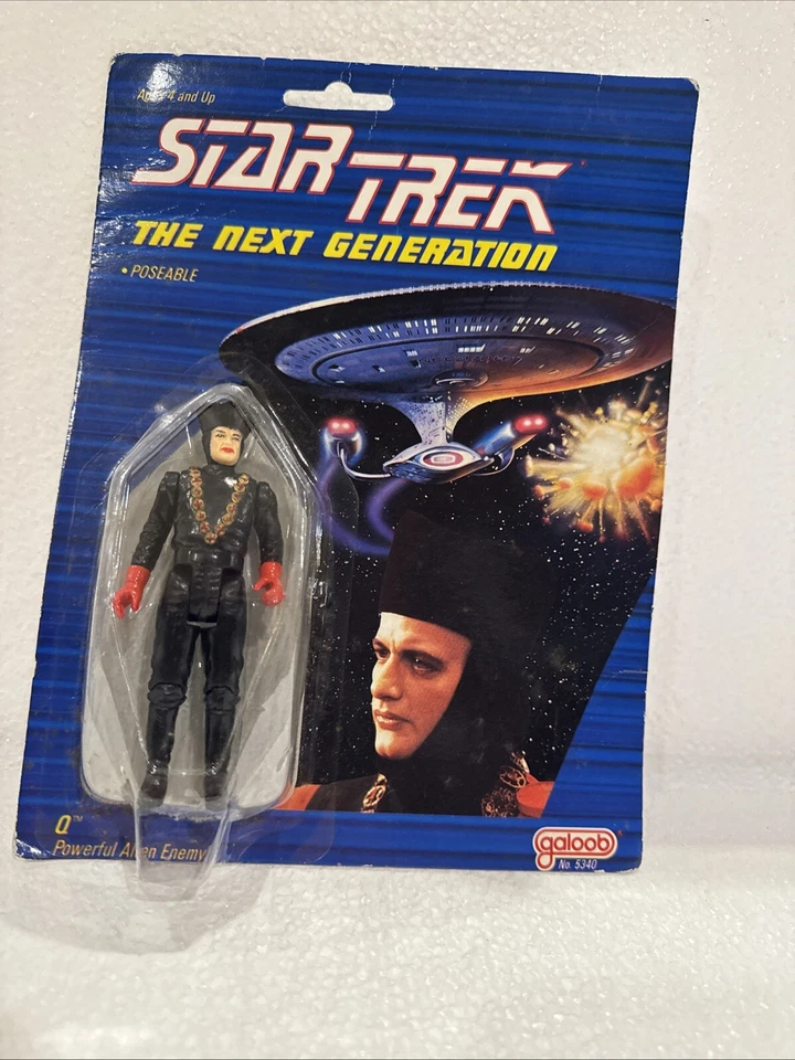 Star Trek Galoob 1988 Q Judge batas próxima generación sin usar, en caja de colección 3,75 4 pulgadas Foto 4 de 4