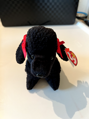 Ty Poddle the Dog Gigi Beanie Baby, Born April 7, 1997, Rare Tag