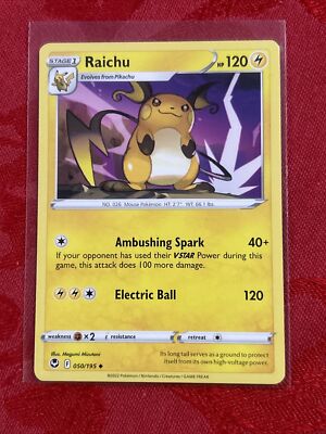 Pokmon TCG Raichu Silver Tempest 050/195 Regular NM/M | eBay