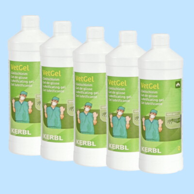 Gleitgel Kerbl VetGel Gleitmittel Gleitschleim 5l ( 5x1000 ml ) - 7,18 /l