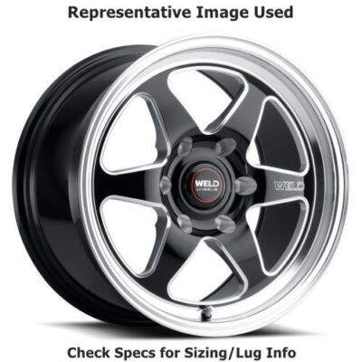#ad Weld Racing S15609581P35 Ventura 6 Drag 20quot;x9.5quot; Wheel Gloss Black Milled $630.00