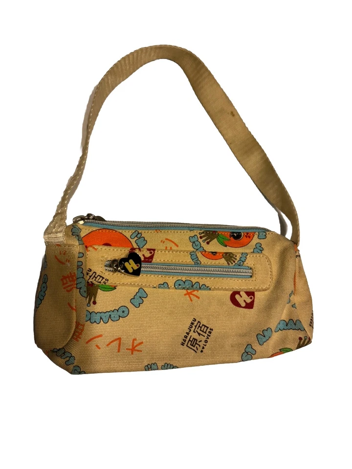 Mini Bolso Harajuku I’m Just An Orange County Girl Pequeño Cartera de Lona Bolsa Llave 🍊 Foto 2 de 4