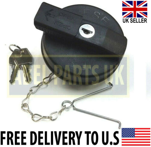 JCB PARTS-DIESEL TANK CAP WITH 2 KEYS (PART NO 332/F4780 OR 331/11403)WITH CHAIN - 第 1/3 張圖片