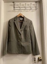 Size 14 Le Suit 200 Stripes Suit Jacket Coat Two-Button Women NEW