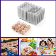 40 Pack Egg Cartons Cheap Bulk,1 Dozen Clear Empty Egg Cartons for Chicken Eggs
