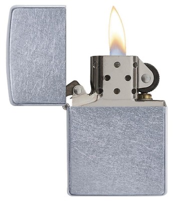 Genuine Zippo Pocket Lighter Regular Street Chrome classic full