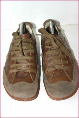 Baskets Sneakers EL NATURALISTA En Cuir Marron - Taille 41 EU - Occasion Très Bon État - Fabriqué En Espagne