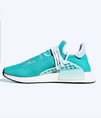 adidas gazelle silver green womens Adidas x Pharrell Williams Men's Hu NMD Dash Green Low Top Sneakers
