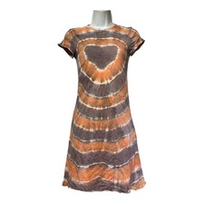 The Ragged Priest heart Tie-Dye T-Shirt Dress 90s Y2K Boho Size XS