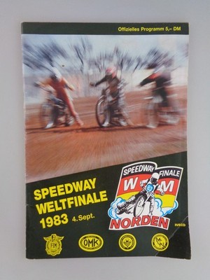 Programmheft Speedway WM Weltfinale 1983 Norden Motorsport Motorrad (9101)