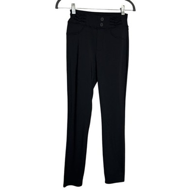 NWT Halara Black Ruffle Waist Band Casual Athletic Pants Size XS