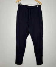 Alo The Triumph Sweatpants Mens M Navy Blue Slim-Fit Terry Fleece Joggers Lounge