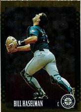1995 Score Gold Rush Bill Hasselman #42 Seattle Mariners Mint
