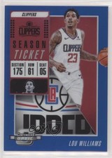 2018 Panini Contenders Optic Season Ticket Blue Prizm 59/99 Lou Williams #12 pm5