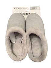 NWT Isotoner memory foam gray slippers size xl 9.5-10