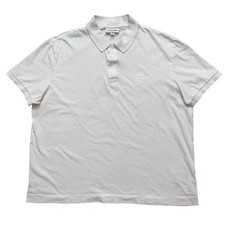 Lacoste Polo Shirt Mens Size 2XL Short Sleeve Supple Cotton Classic Fit White