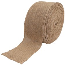 5 Inch Wide 54 Yards Burlap Ribbon Natural Jute Fabric DIY Craft Decor
