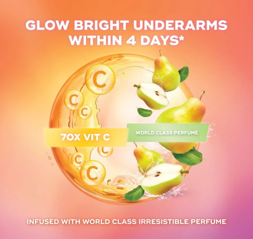 Desodorante roll on restaurador pera brillante vitamina REXONA 2x45 ml Foto 3 de 3