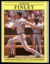 1991 Fleer #470 Steve Finley