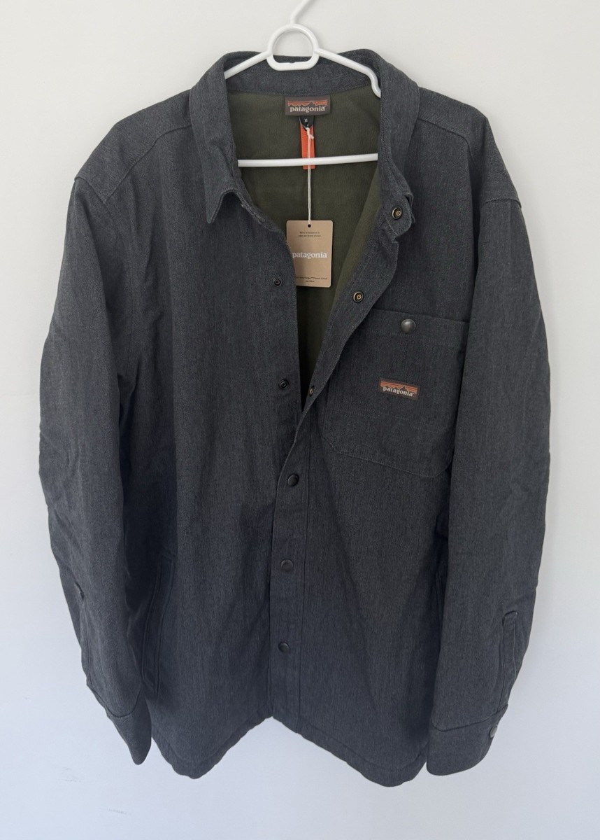 PATAGONIA Iron Forge Fleece-Lined Jacshirt Men's XL 53405 Ink