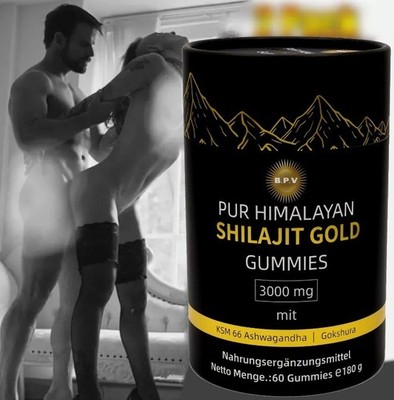 Himalayan Shilajit Gold Gummies 3000mg- Testosteron Booster, Steroide, Anabolika