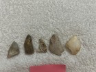 Lot Of 5 Authentic Native American Indian Arrowheads — photo 2