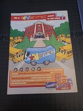 NSYNC Music Concert For Your School Print Ad 2000 8x11 Great To Frame