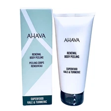 AHAVA Renewal Body Peeling Superfood Kale Turmeric Dead Sea Minerals Sealed