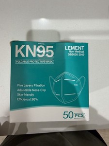 LEMENT KN95 Face Masks,50 Pack Breathable Cup Dust Disposable Masks For Adult