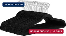 Amazon Basics Slim Velvet Non-Slip Space Saving Suit Clothes Hangers, Closet Org