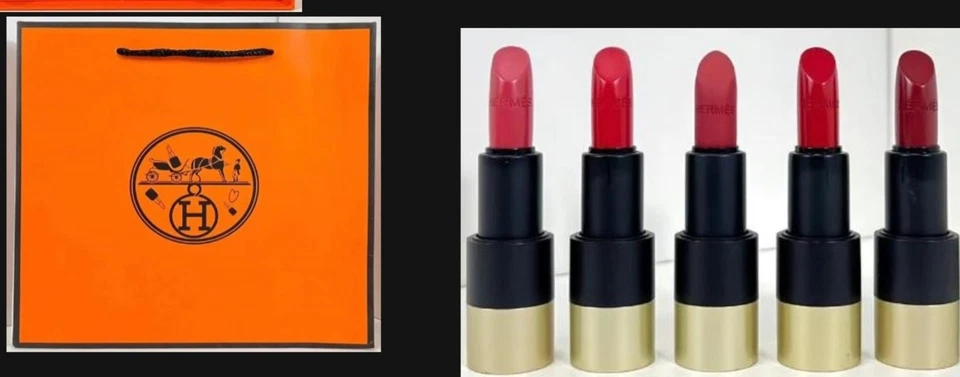 New Hermes Limited Edition 5pc Lipstick Gift Set - Image 2 of 2