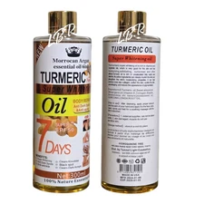 Turmeric Morrocan Argan Essential Oils 6 In 1  Whitening Oil 300ml Spf 50+