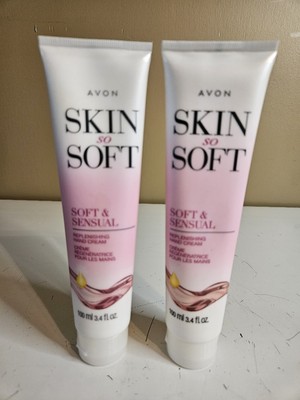 Avon Skin So Soft Soft & Sensual Replenishing Hand Cream 3.4 oz Lof of 2 Sealed