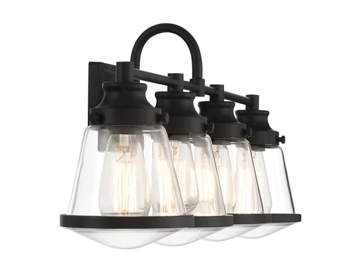 Minka Lavery 2584 Mannsdale 4 Light 33"W Vanity Light - Coal - Picture 2 of 4