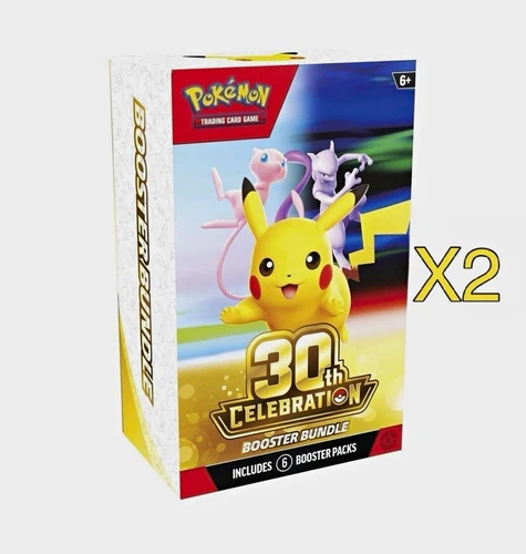 (Confirmed Presale) Pokémon TCG 30th Celebration Booster Bundle Box 6 Packs x2