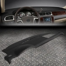 FOR 07-14 TAHOE SUBURBAN GMC YUKON DASH BOARD CAP DASHBOARD COVER OVERLAY BLACK