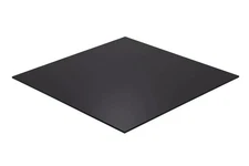 Black Acrylic Sheet 1/2" Thick - Premium Plexiglass Panel for DIY, Laser Cutting