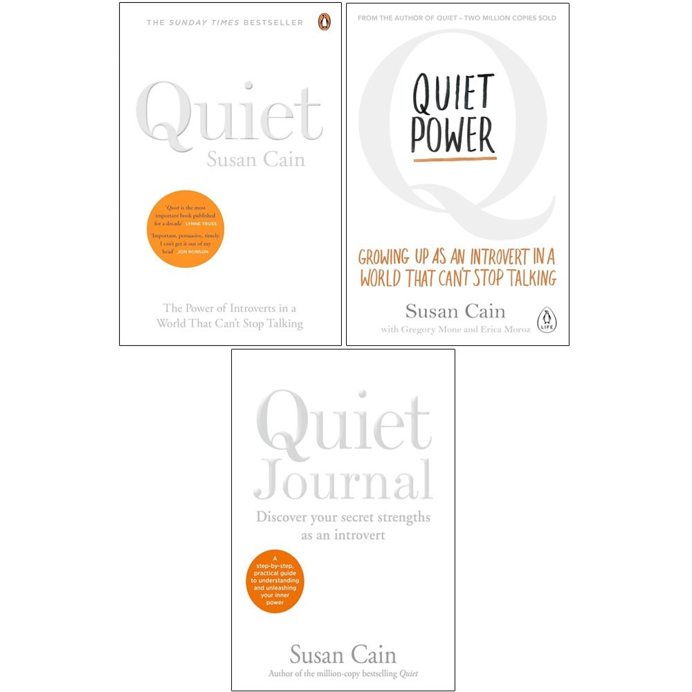Susan Cain Collection 3 Books Set Quiet The Power of Introverts,Quiet Power