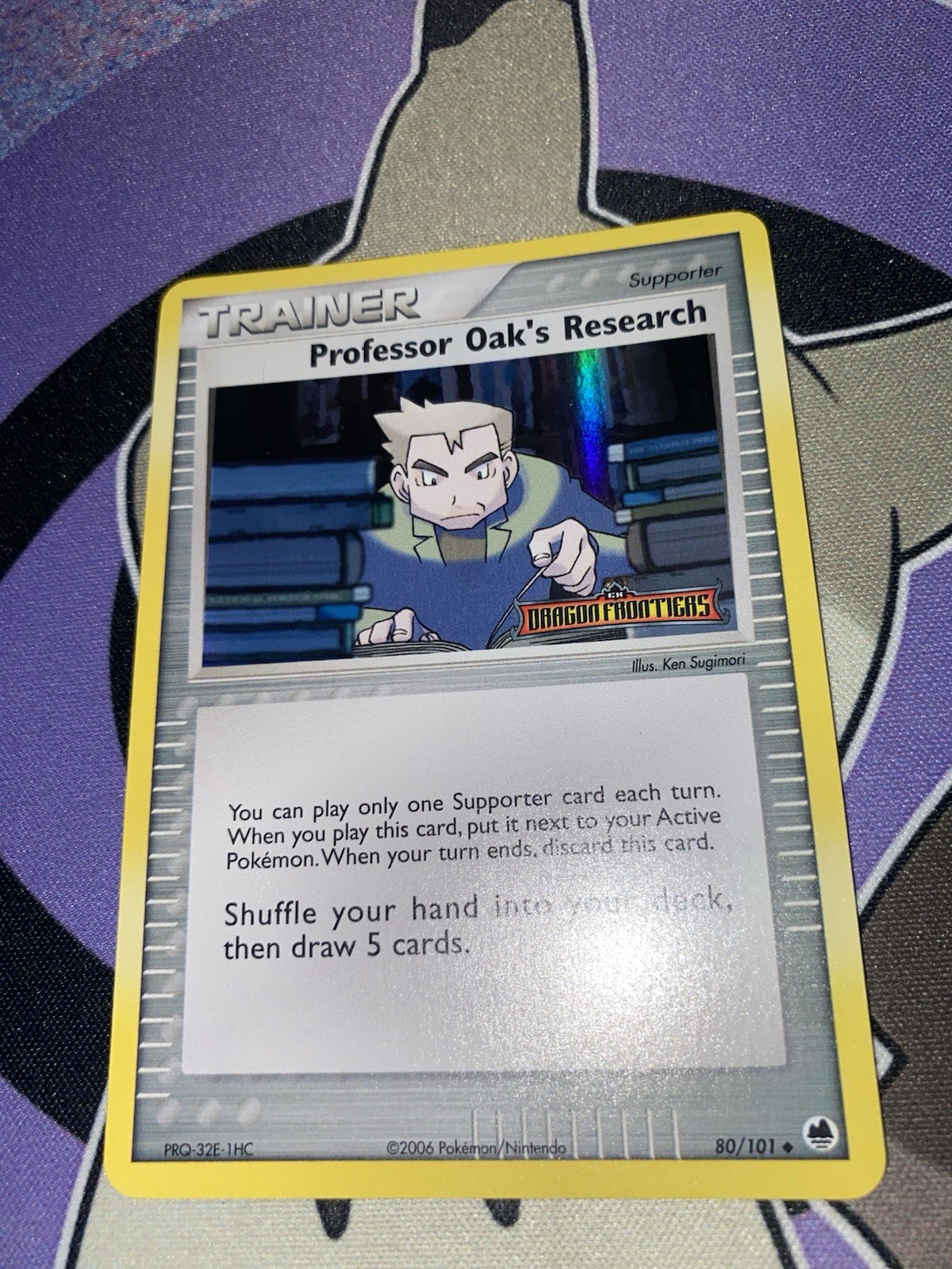 Pokémon Professor Oak's Research 80/101 Reverse Stamped EX Dragon Frontiers LP