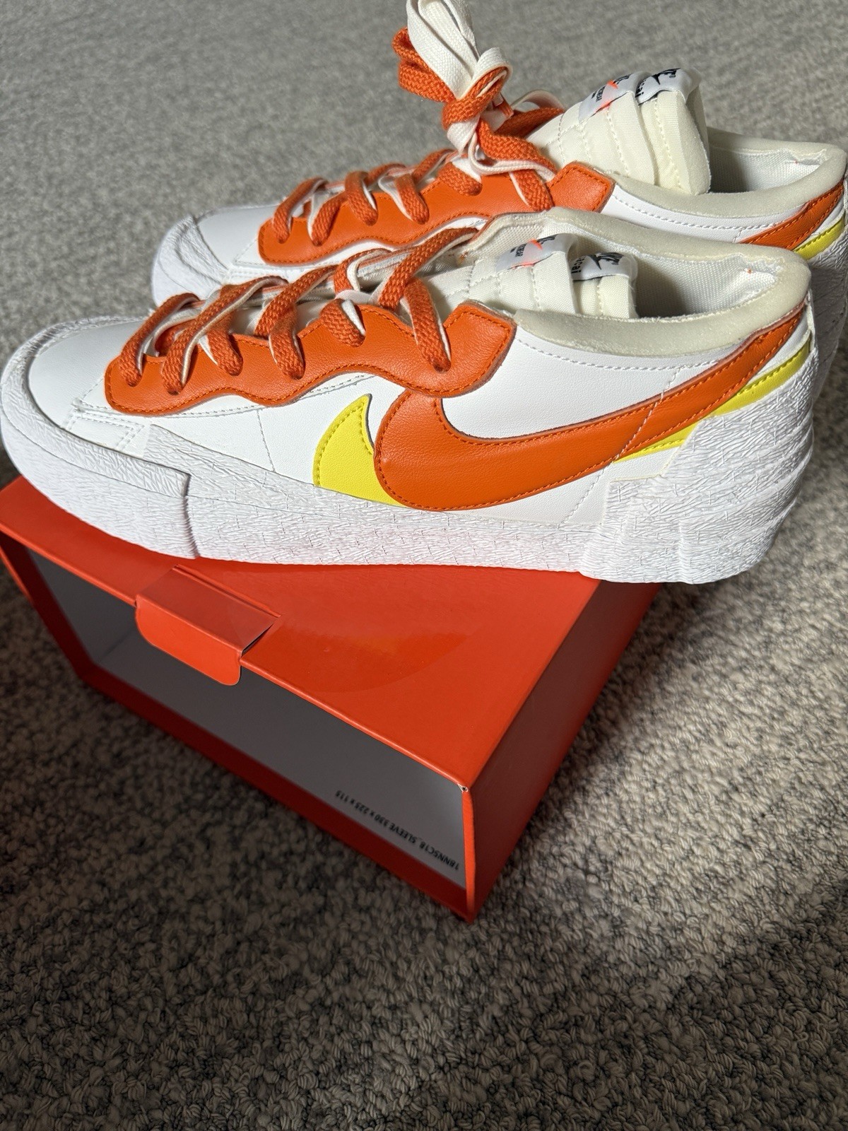 SACAI X NIKE Nuovissimo taglia 11 5 Nike sacai x blazer basso magma arancione