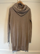 Kaisely Brown Cowl Neck Lightweight Sweater Dress Size M