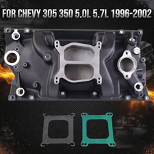 Low-rise Vortec Sbc Black Intake Manifold Dual Plane For Small Block Chevy 350