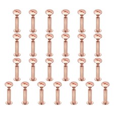 25set Phillips Chicago Screw M5x20mm Binding Post Screw, Rose Gold